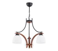 Csillár láncon BAFIA 3xE27/15W/230V barna