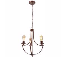 Csillár láncon GINA 3xE27/60W/230V barna