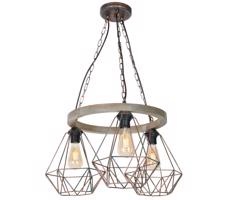 Csillár láncon HAKON 3xE27/60W/230V
