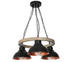 Csillár láncon HAKON 3xE27/60W/230V