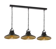Csillár láncon IRON 3xE27/60W/230V