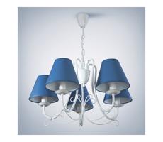 Csillár láncon LILLIAN 5xE14/40W/230V sötétkék