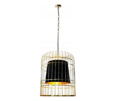 Csillár láncon LONGIS 2xE27/60W/230V átm. 60 cm arany/fekete