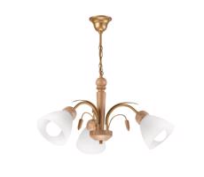 Csillár láncon TULIP 3xE27/60W/230V Tölgy