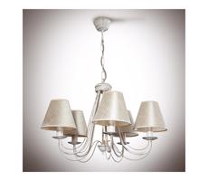 Csillár láncon VERSA 5xE14/40W/230V fehér 535 mm