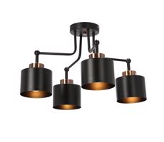 Csillár OLENA 4xE27/60W/230V fekete
