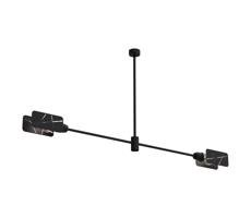 Csillár rúdon ASTRA 2xE27/60W/230V fekete