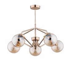 Csillár rúdon  BARSUM 5xE14/10W/230V arany