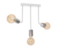 Csillár rúdon CANDELA 3xE27/15W/230V fehér