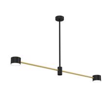Csillár rúdon CROSS 2xGX53/12W/230V fekete/arany