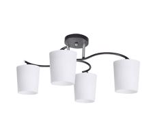 Csillár rúdon ESNYR 4xE27/40W/230V fekete/fehér