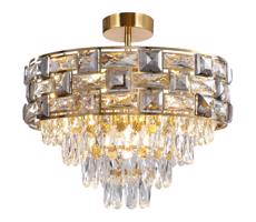 Csillár rúdon LUXURIA 9xE14/40W/230V arany