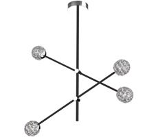 Csillár rúdon PAKSOS 4xG9/5W/230V fekete