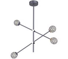 Csillár rúdon PAKSOS 4xG9/5W/230V szürke