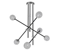 Csillár rúdon PAKSOS 6xG9/5W/230V fekete