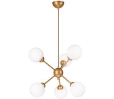 Csillár rúdon RUBBY BALL 6xG9/5W/230V arany