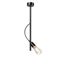 Csillár rúdon TARO 1xE27/60W/230V fekete