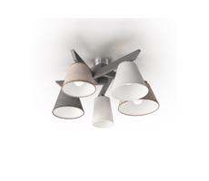 Csillár YOKE 5xE14/40W/230V szürke fa