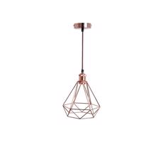Csillár zsinóron 1xE27/60W/230V átm. 22 cm réz