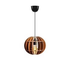 Csillár zsinóron 1xE27/60W/230V barna átm. 20 cm