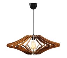 Csillár zsinóron 1xE27/60W/230V barna átm. 59 cm