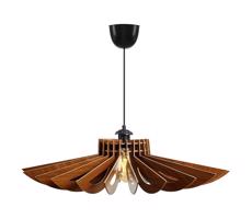 Csillár zsinóron 1xE27/60W/230V barna átm. 68 cm