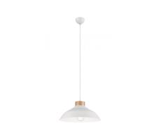 Csillár zsinóron 1xE27/60W/230V bükkfa