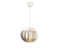 Csillár zsinóron 1xE27/60W/230V fehér átm. 20 cm