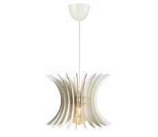 Csillár zsinóron 1xE27/60W/230V fehér átm. 20 cm