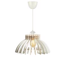 Csillár zsinóron 1xE27/60W/230V fehér átm. 39 cm