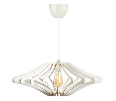 Csillár zsinóron 1xE27/60W/230V fehér átm. 47 cm fehér