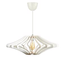 Csillár zsinóron 1xE27/60W/230V fehér átm. 59 cm
