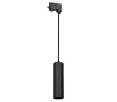 Csillár zsinóron 3 fázisú sínrendszerhez PIPE 1xGU10/25W/230V fekete
