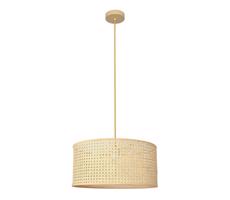 Csillár zsinóron ALBA 1xE27/15W/230V á. 40 cm rattan