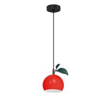 Csillár zsinóron APPLE 1xE27/15W/230V piros
