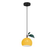 Csillár zsinóron APPLE 1xE27/15W/230V sárga