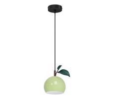 Csillár zsinóron APPLE 1xE27/15W/230V zöld