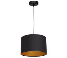 Csillár zsinóron ARDEN 1xE27/60W/230V á. 25 cm fekete/arany