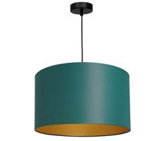 Csillár zsinóron ARDEN 1xE27/60W/230V á. 40 cm zöld/arany