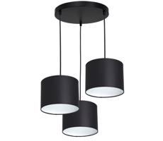 Csillár zsinóron ARDEN 3xE27/60W/230V fekete/fehér