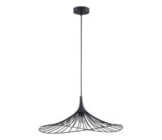 Csillár zsinóron ARIELLE 1xE27/20W/230V átm. 50 cm fekete