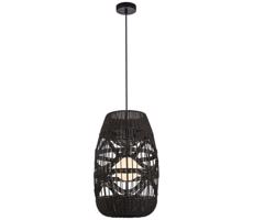 Csillár zsinóron ARONA 1xG9/9W/230V átm. 25 cm fekete