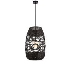 Csillár zsinóron ARONA 1xG9/9W/230V átm. 40 cm fekete