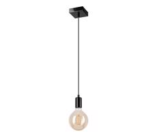 Csillár zsinóron ASTRID 1xE27/60W/230V fényes fekete