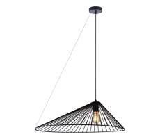 Csillár zsinóron AURORA 1xE27/20W/230V átm. 60 cm fekete
