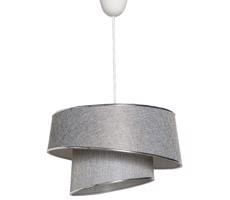 Csillár zsinóron BARETTE 1xE27/60W/230V ezüst/fényes króm