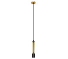 Csillár zsinóron BARS 1xGU10/20W/230V arany/fekete