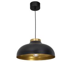 Csillár zsinóron BASCA 1xE27/60W/230V fekete/arany