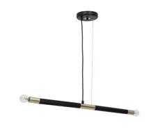 Csillár zsinóron BASTONE 2xE14/40W/230V fekete/arany