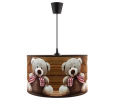 Csillár zsinóron BEARS 1xE27/60W/230V